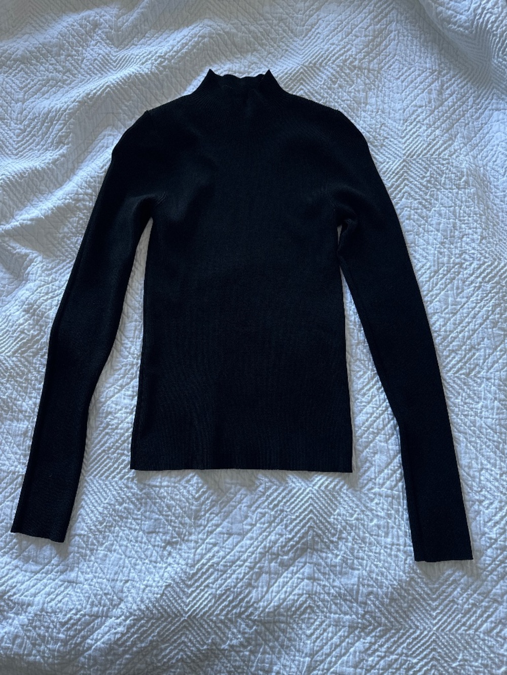 Theory Mock Neck Sweater Black XL